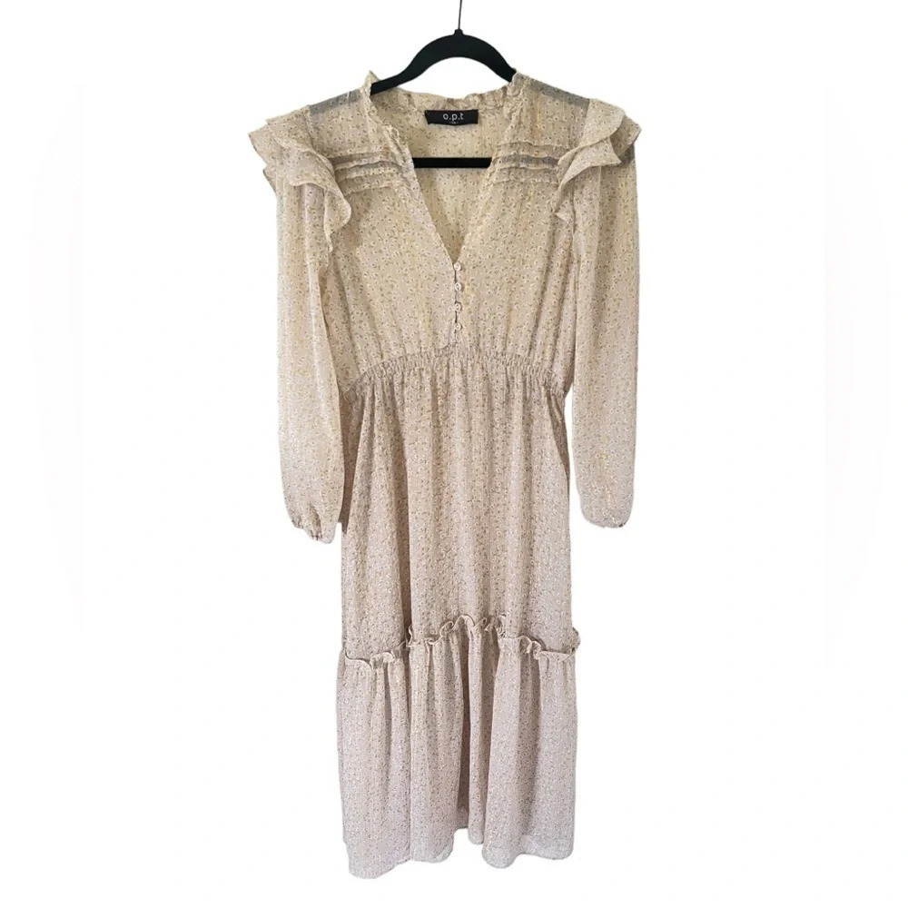 Tuckernuck O.P.T Golden Tiered Floral Dress
